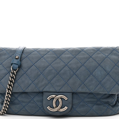 Chanel Iridescent Calfskin Large Coco Daily Flap Blue 8 of 11