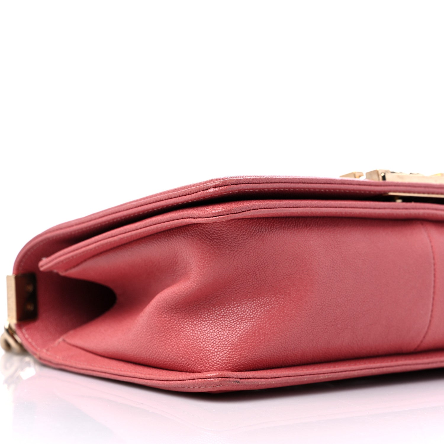 Chanel Caviar Chevron Quilted Medium Boy Flap Pink 8 of 11
