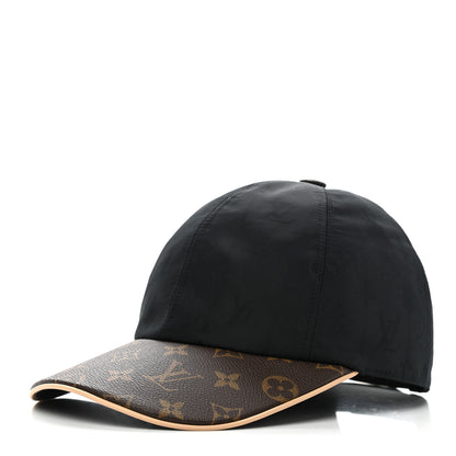 Louis Vuitton Polyester Silk Monogram LV Get Ready Cap M Black 1 of 9