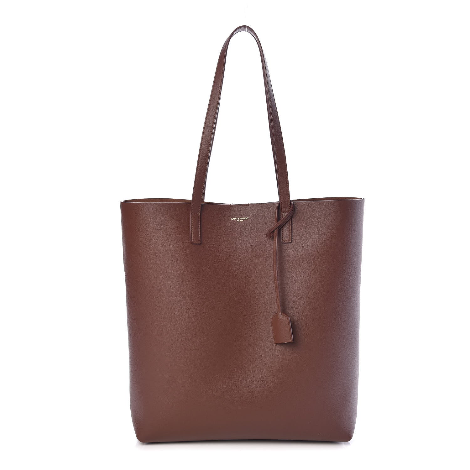 Saint Laurent Calfskin Medium Shopping Tote Old Brandy 3 of 13