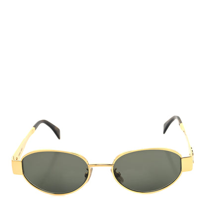 Celine Metal Triomphe 01 Sunglasses CL40235U Gold Green 1 of 7
