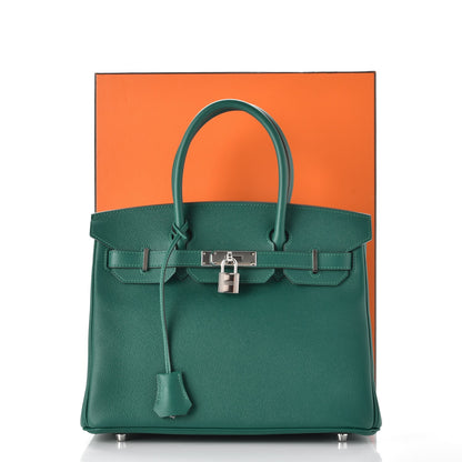 Hermes Epsom Birkin 30 Malachite 38 of 38