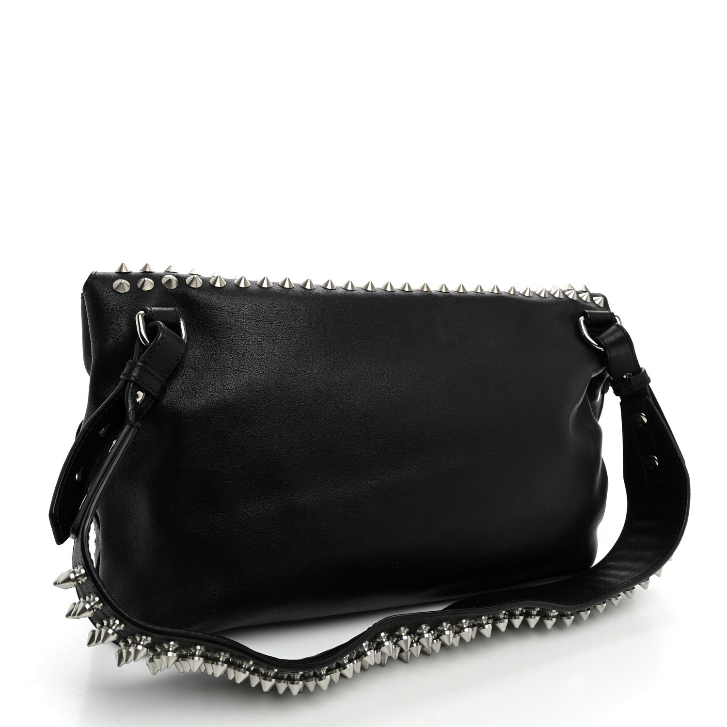 Burberry Calfskin Studded Medium Dalston Shoulder Bag Black 3 of 10