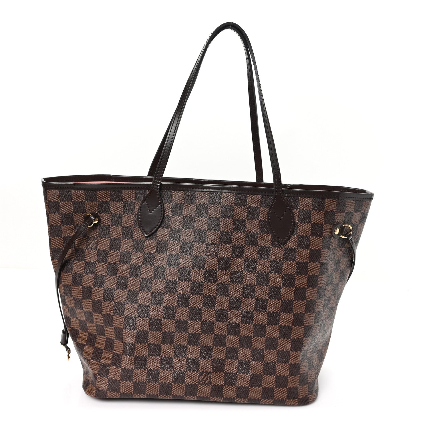 Louis Vuitton Damier Ebene Neo Neverfull MM Rose Ballerine 1 of 13
