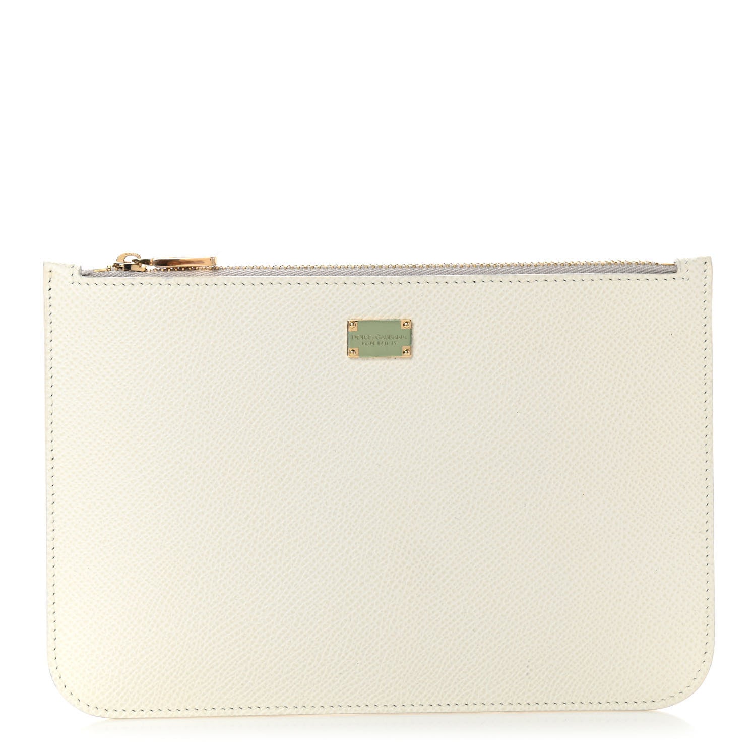 Dolce & Gabbana Dauphine Zip Clutch Bag White 1 of 6