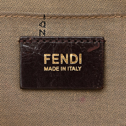 Fendi Zucchino Spalmati Vitello Tote Nocciola Castagna 8 of 13