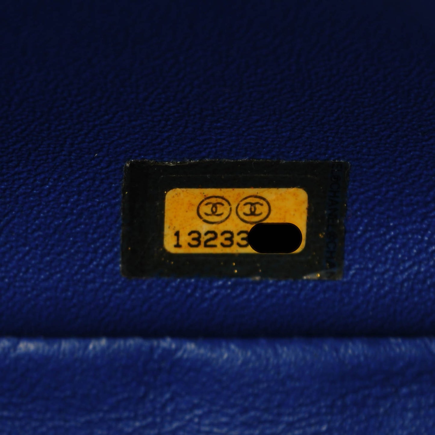 Lambskin Quilted Jumbo Single Flap Blue