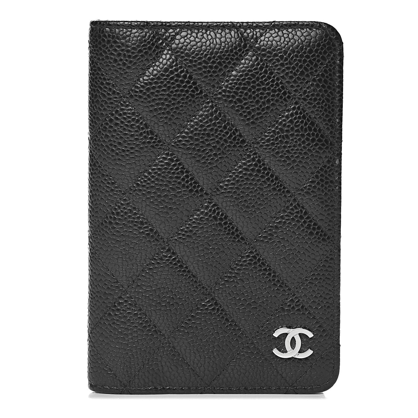 Caviar Quilted Agenda Cover Black