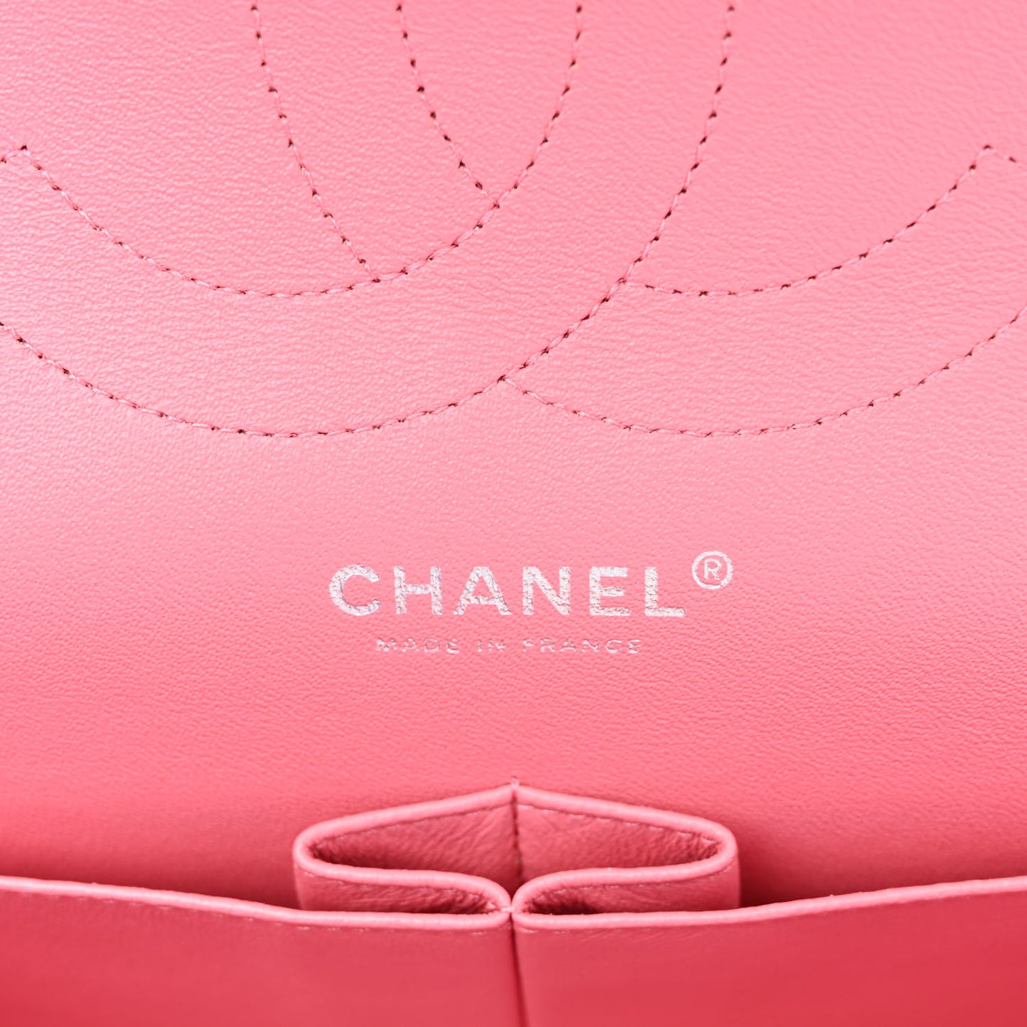 Lambskin Quilted Jumbo Double Flap Pink