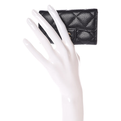 Chanel Caviar Quilted 6 Key Holder Black 2 of 9