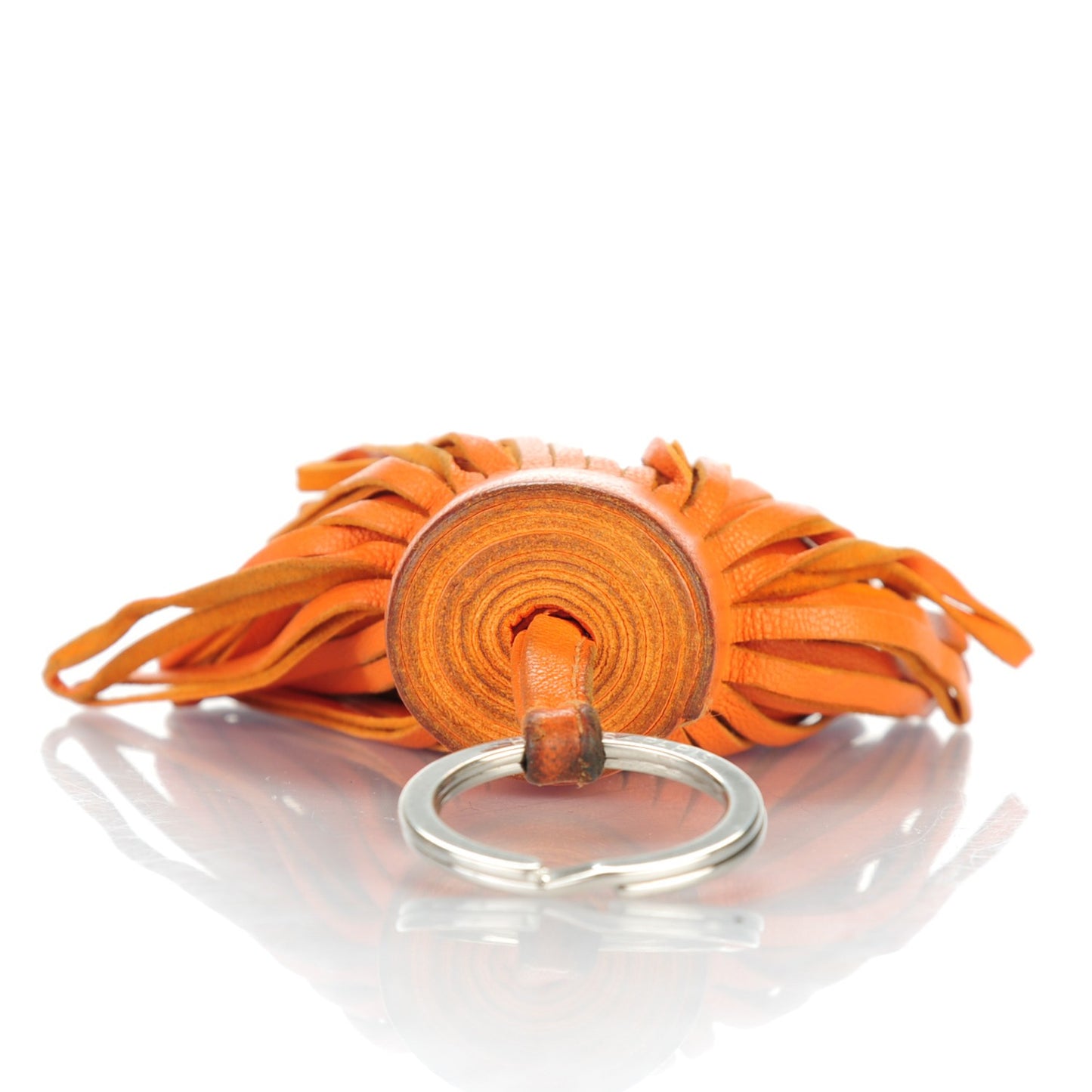 Lambskin Carmen Tassel Key Holder Orange