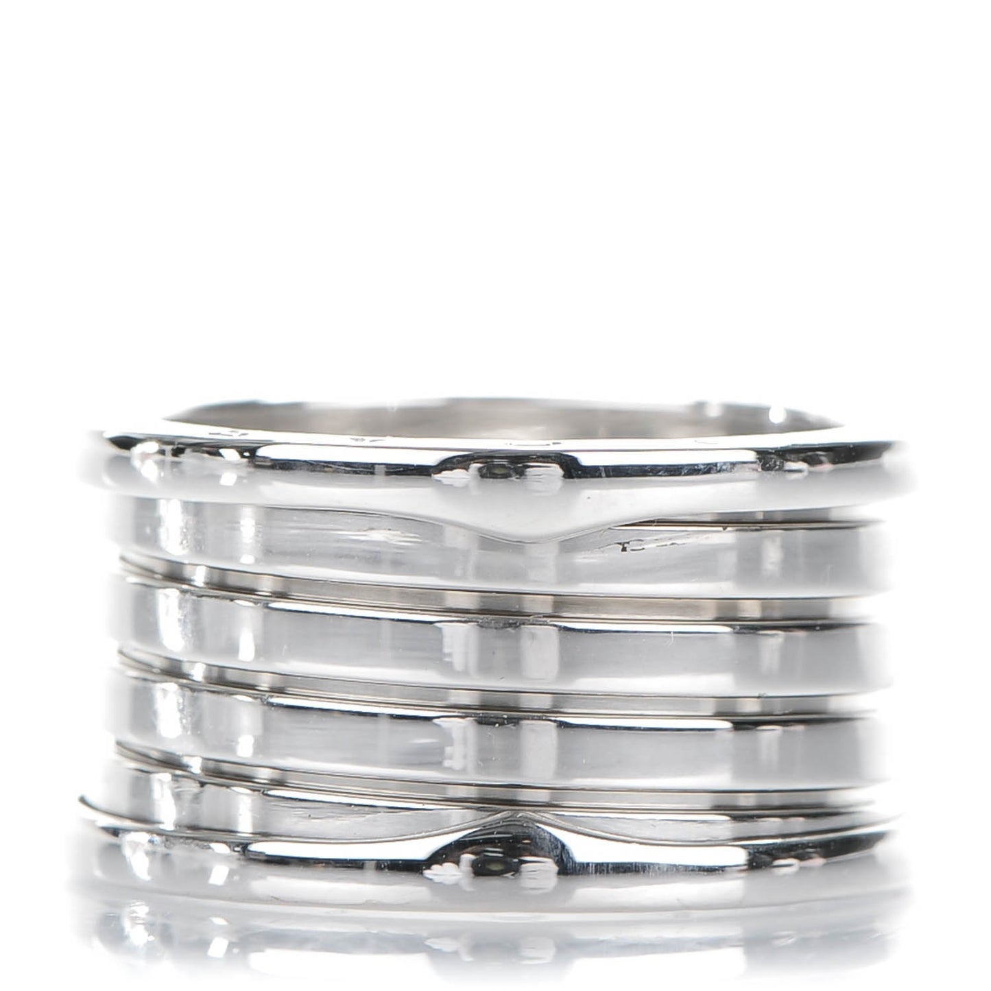 18K White Gold B.Zero1 Four-Band Ring 62 10