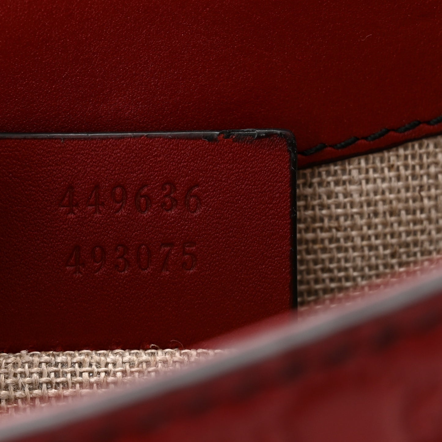 Soft Microguccissima Mini Emily Chain Shoulder Bag Rosso