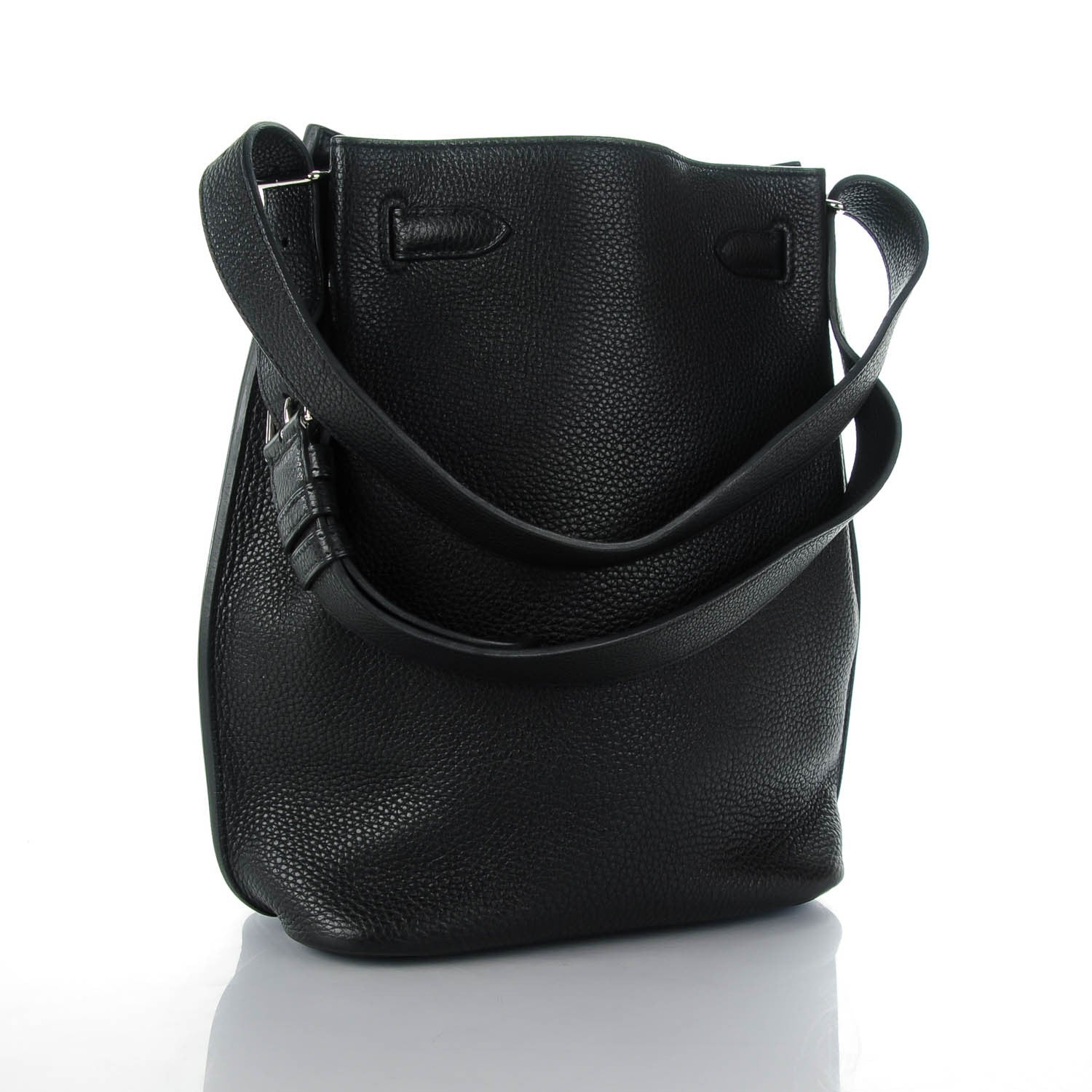 Hermes Taurillon Clemence So Kelly 22 Black 3 of 14