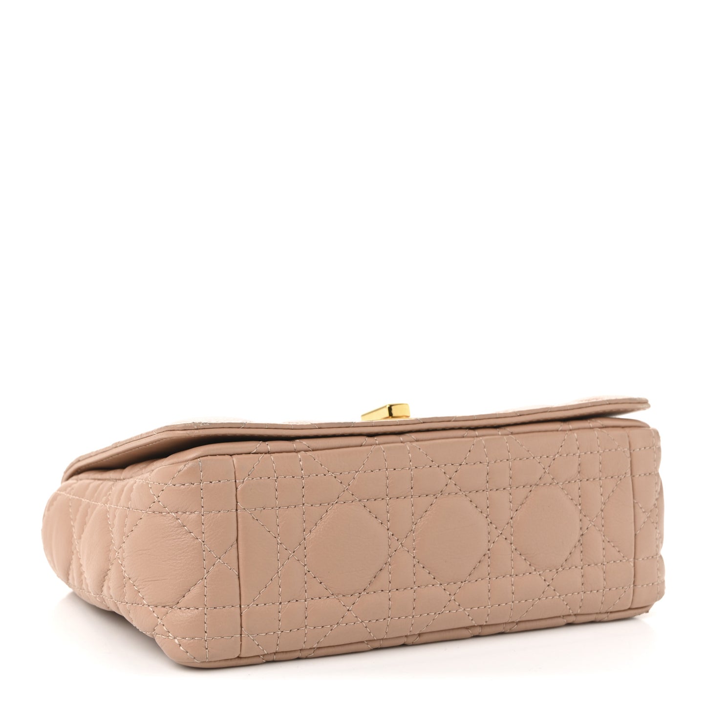 Calfskin Cannage Small Caro Bag Rose De Vents