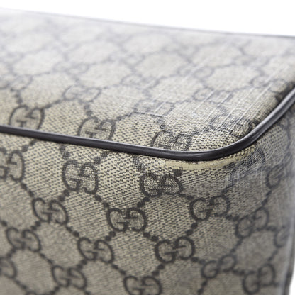 Gucci GG Supreme Monogram Small Zippered Tote Dark Brown 13 of 16
