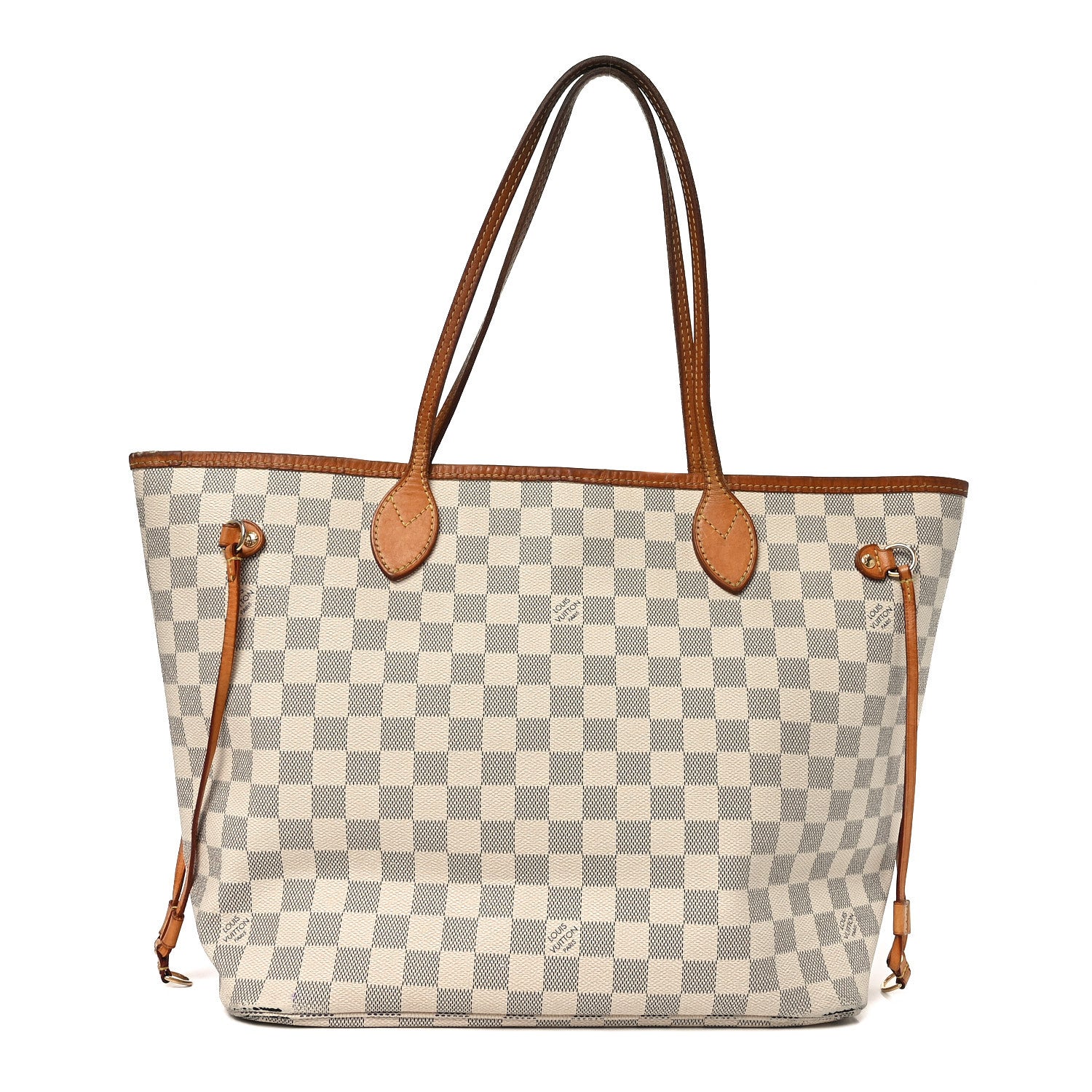 Louis Vuitton Damier Azur Neo Neverfull MM Rose Ballerine 1 of 9