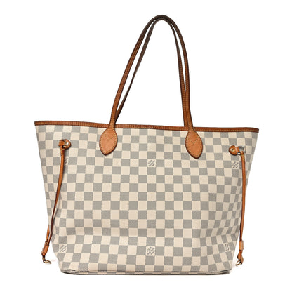 Louis Vuitton Damier Azur Neo Neverfull MM Rose Ballerine 1 of 9