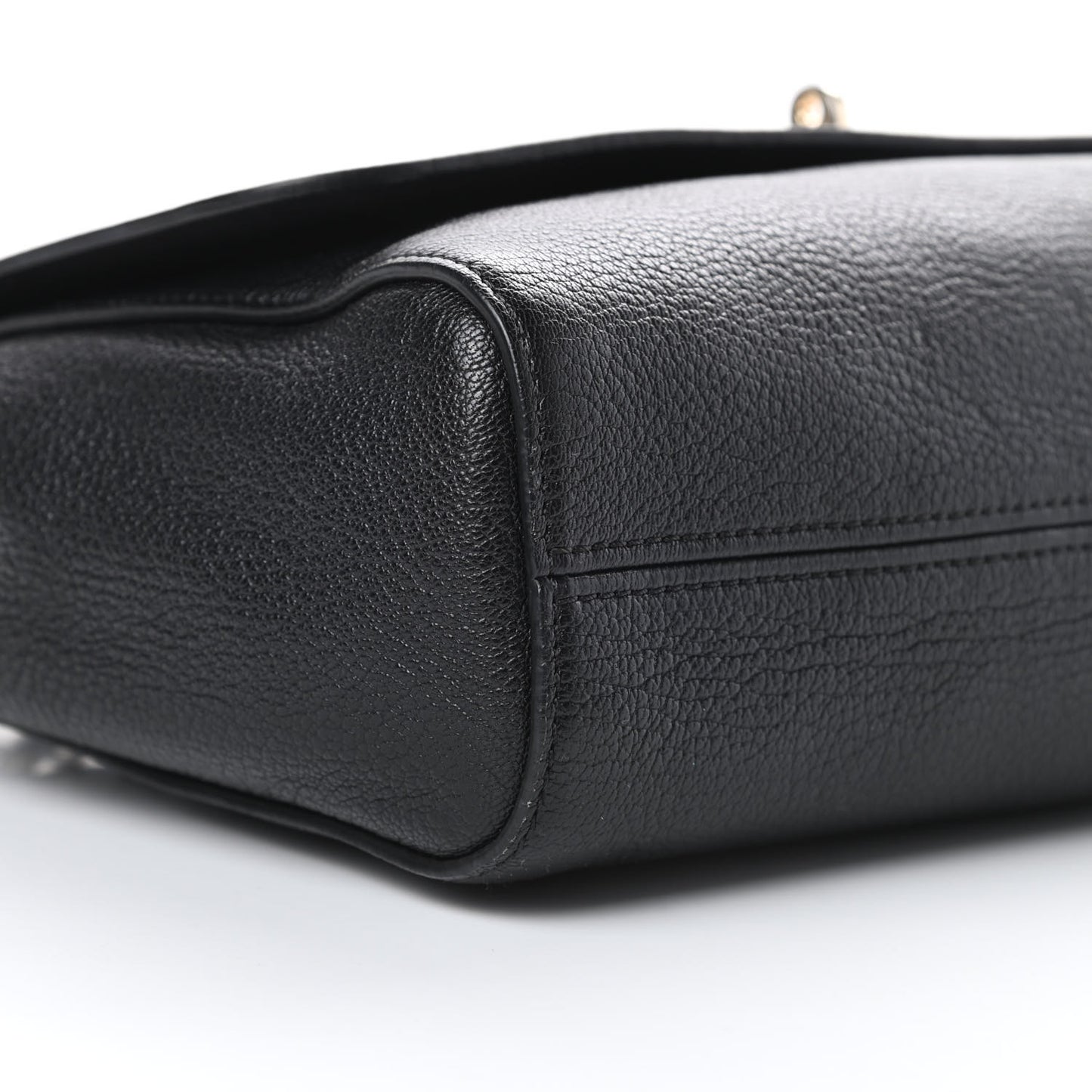 Glossy Goatskin Medium Lily Black