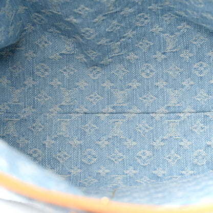 Louis Vuitton Monogram Denim CarryAll PM Sky Blue 6 of 12
