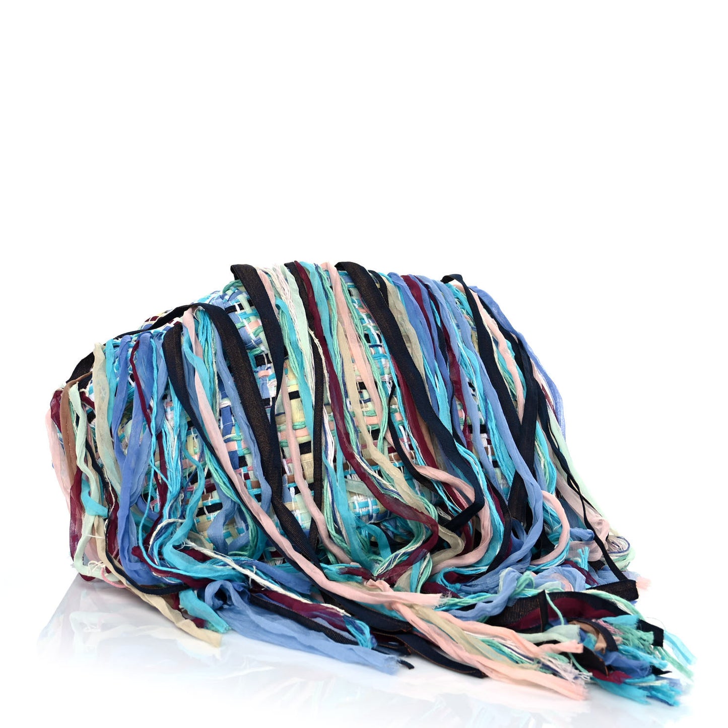 Tweed Fringe Hammock Hobo Bag Multicolor
