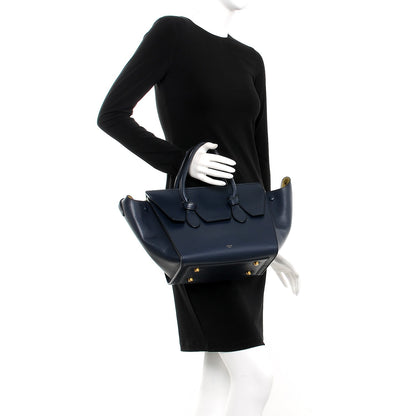 Celine Palmelato Calfskin Mini Tie Knot Tote Navy Blue 2 of 16