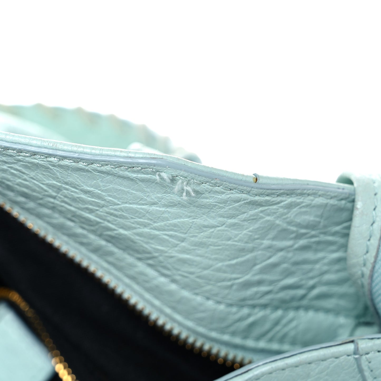 Agneau Classic Gold Hardware Velo Bleu Maldives