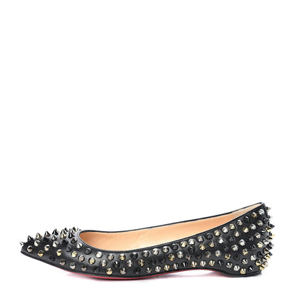 Christian Louboutin Nappa Pigalle Spikes Flats 36 Black 1 of 8