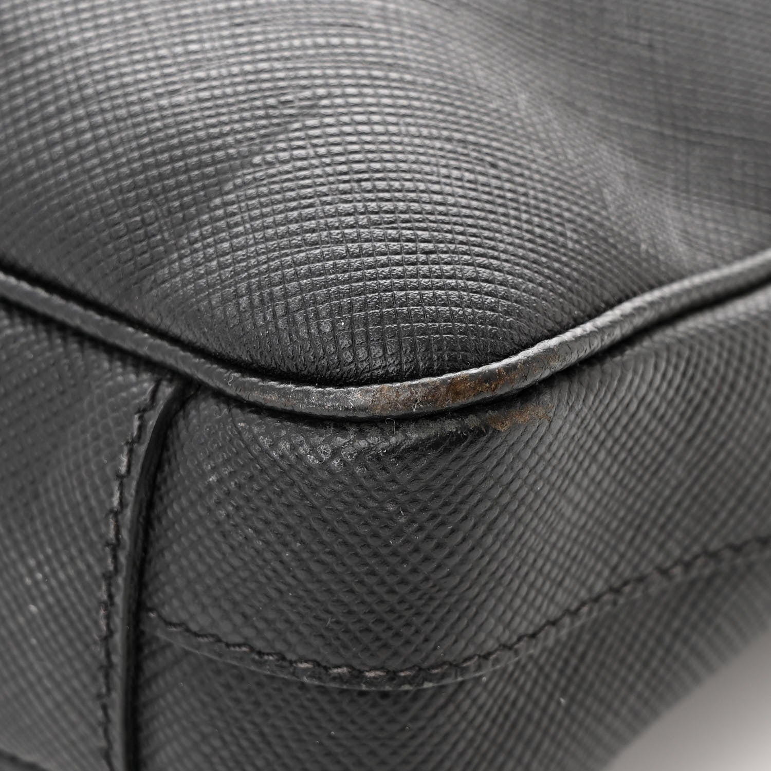 Prada Saffiano Travel Briefcase Black Multicolor 11 of 12