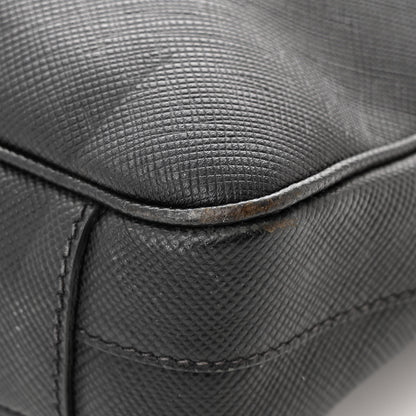 Prada Saffiano Travel Briefcase Black Multicolor 11 of 12
