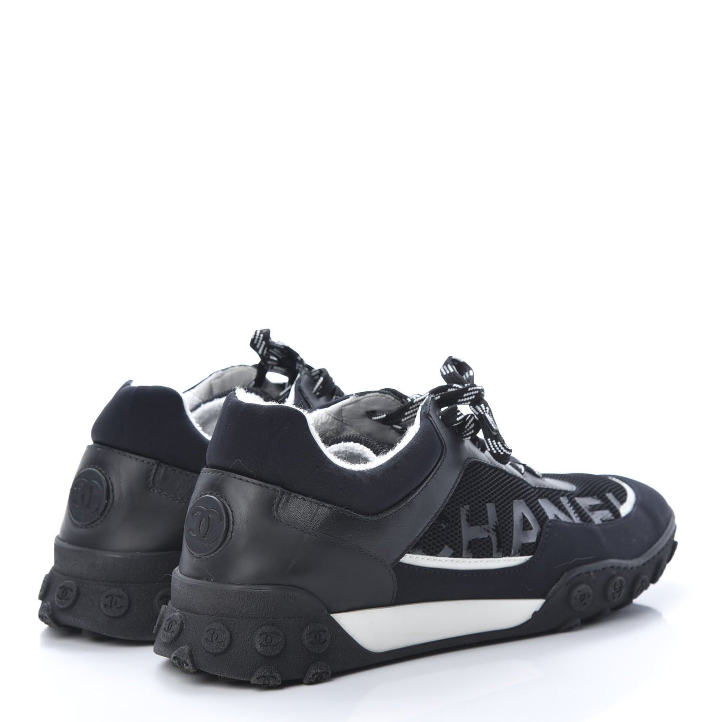 Lycra Womens CC Sneakers 41 Black White