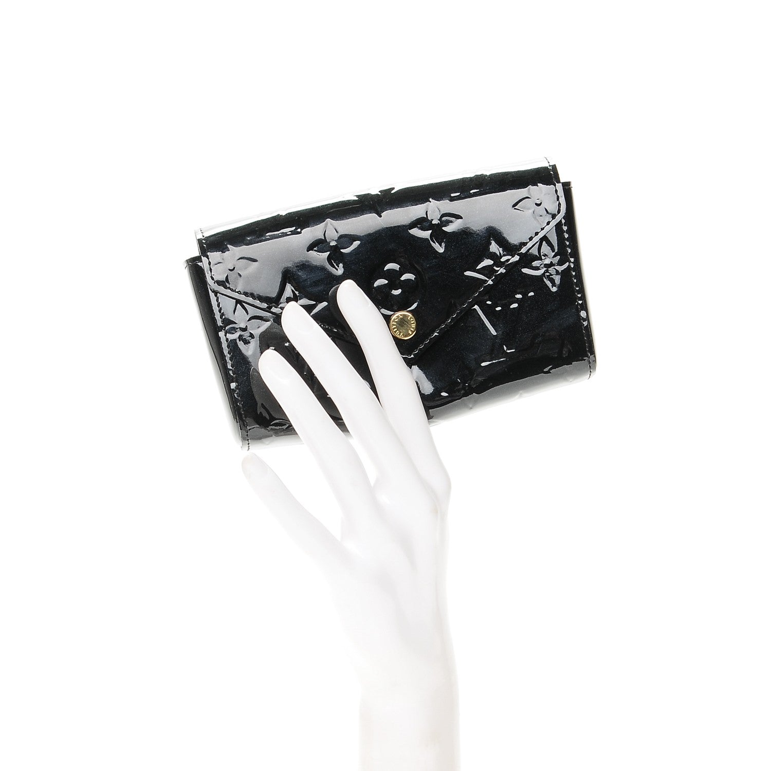 Louis Vuitton Vernis Lucie Pouch Noir Magnetique 2 of 6