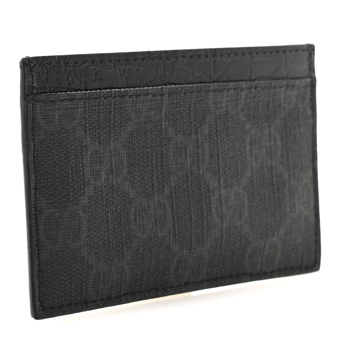 GG Plus Monogram Card Holder Black