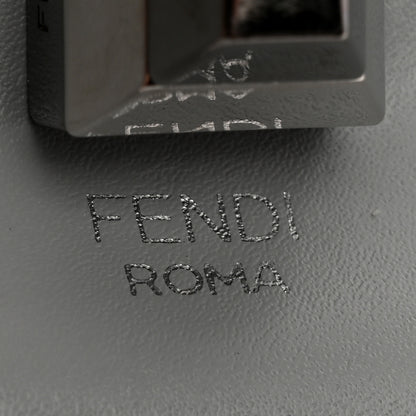 Fendi Vitello Liberty Scalloped Studded Small Kan I Shoulder Bag Grigio Perla 6 of 11