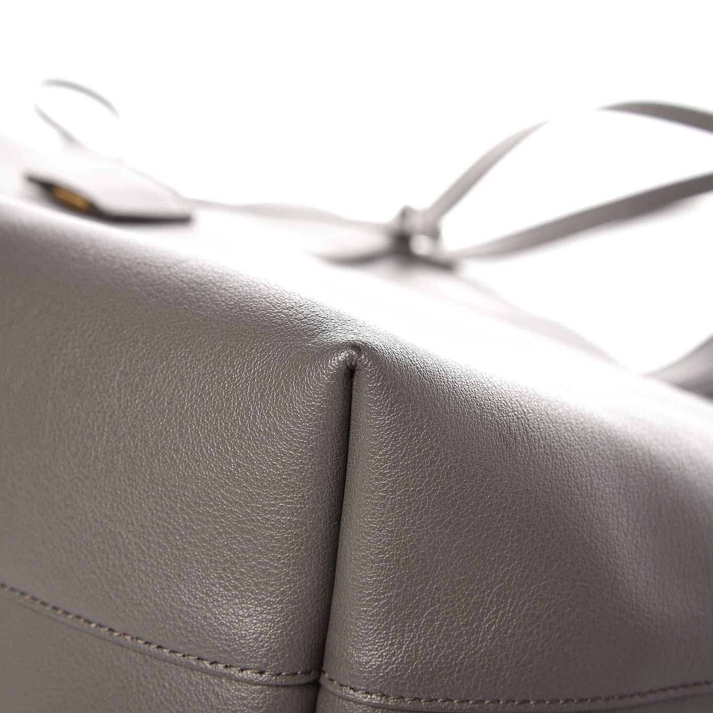 Calfskin Large Shopping Tote Earth
