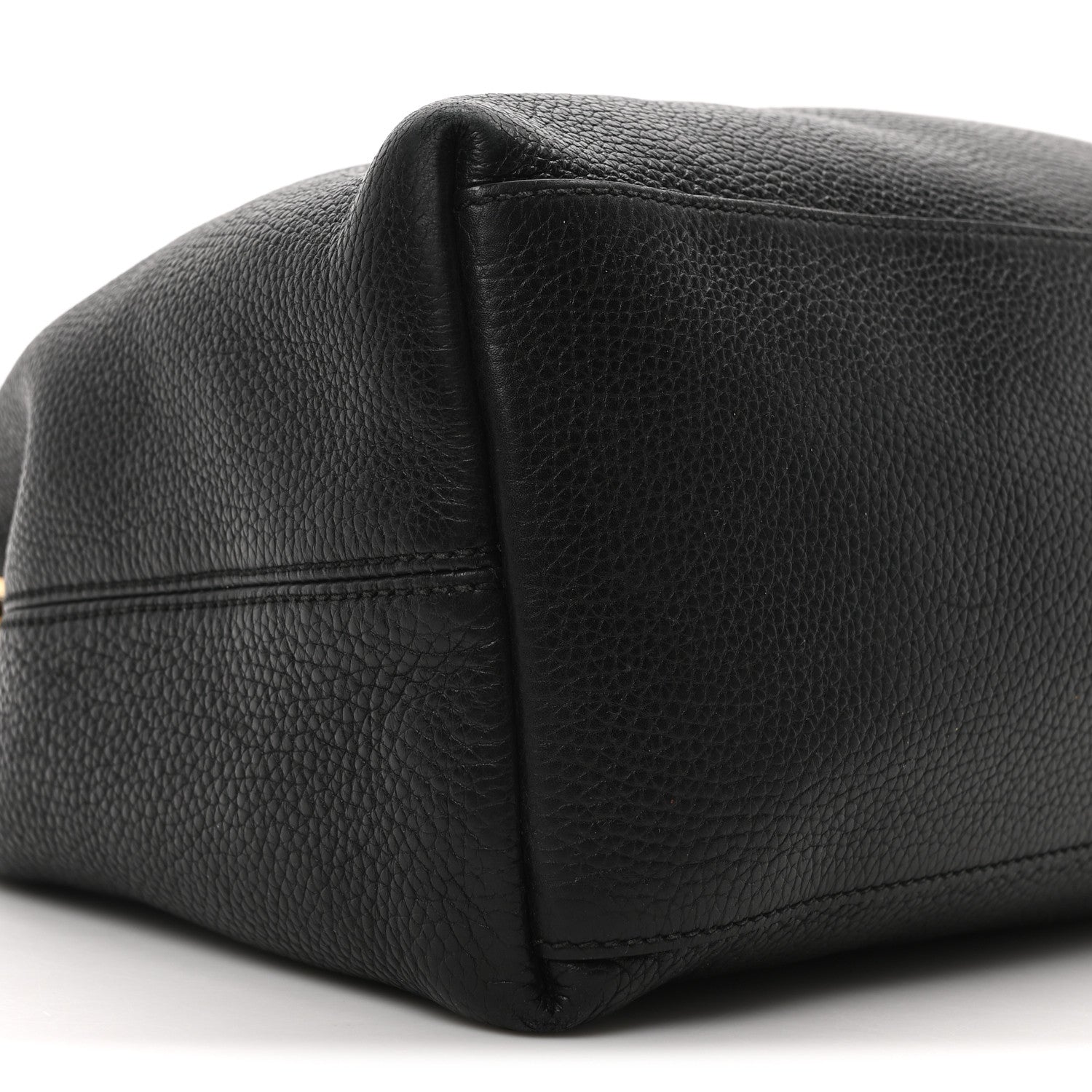 Gucci Pebbled Calfskin Medium Soho Chain Shoulder Bag Black 9 of 10