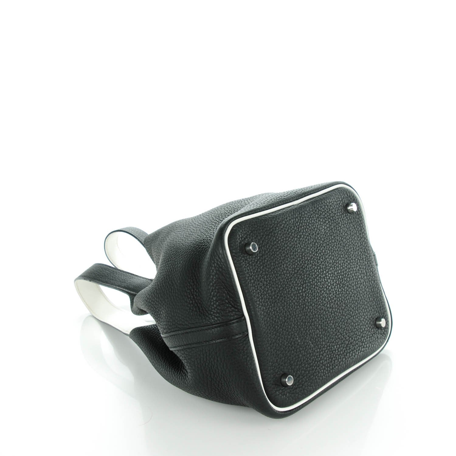 Hermes Taurillon Clemence Picotin 22 MM Black 4 of 8
