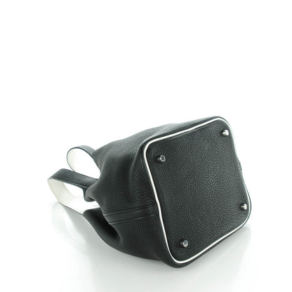 Hermes Taurillon Clemence Picotin 22 MM Black 4 of 8
