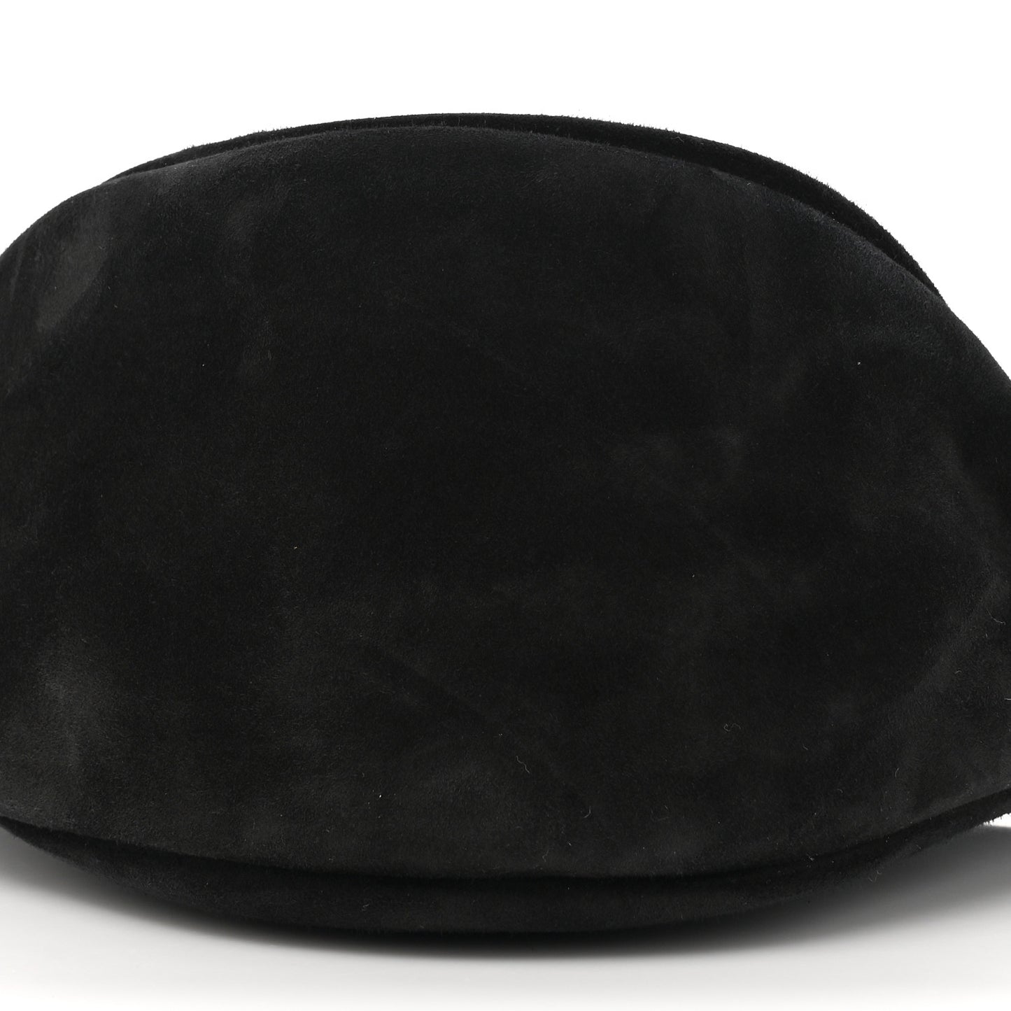 Suede Small Slouchy Banana Bag Black