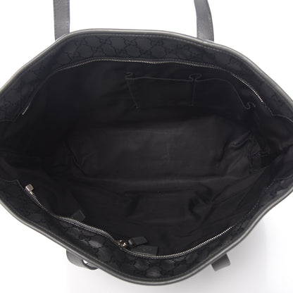 Gucci Imprime Monogram Medium Zippered Shopping Tote Pewter 4 of 11