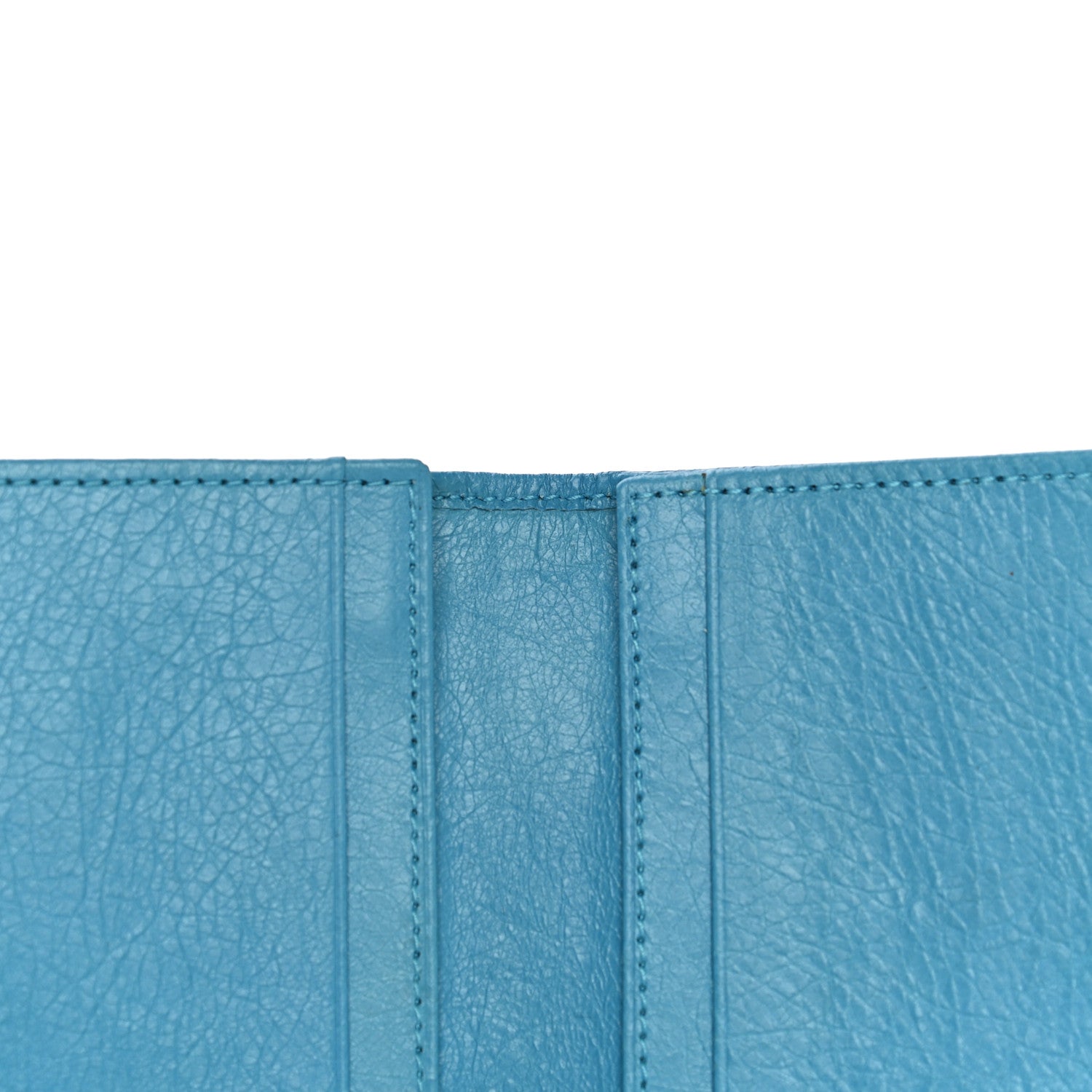 Balenciaga Agneau Giant 12 Silver Hardware Card Case Bleu Azur 9 of 10