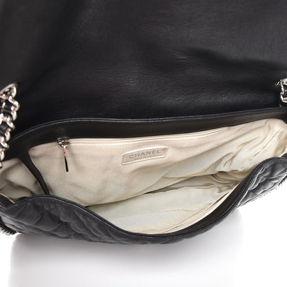 Chanel Washed Lambskin Quilted Maxi Chain Around Flap Black 5 of 9