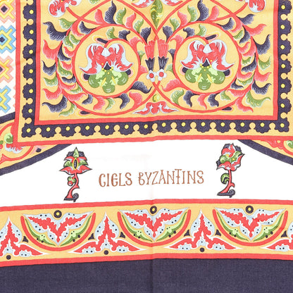 Hermes Silk Cashmere Ciels Byzantins Shawl 140 4 of 8