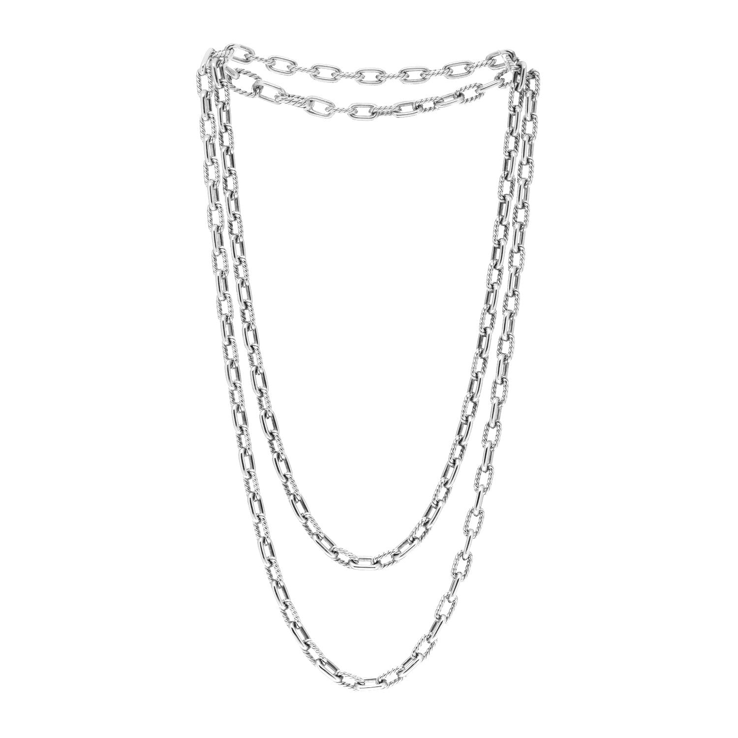 David Yurman Sterling Silver 5.5mm Madison Necklace 36" 3 of 4