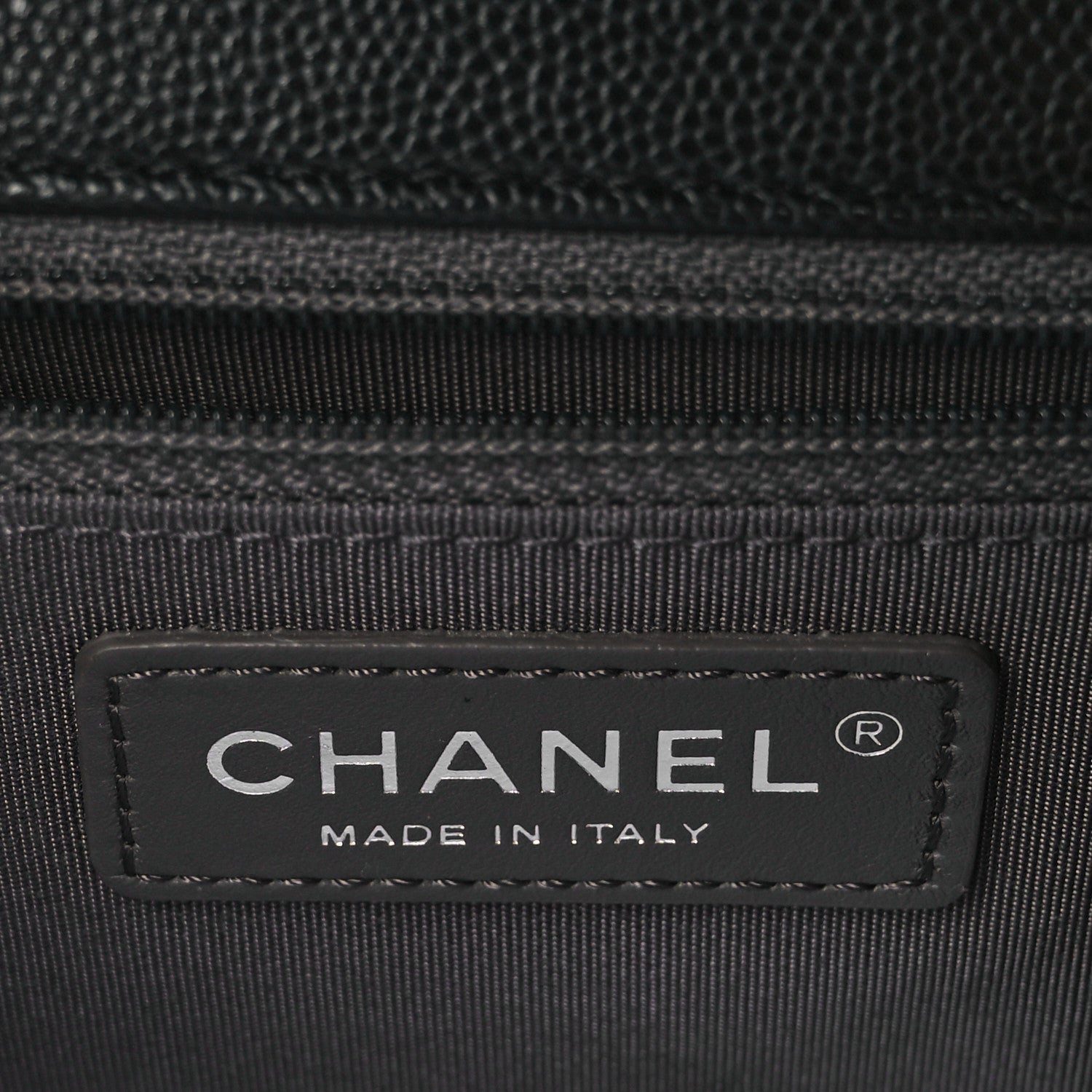 Chanel Caviar Macro Chevron Single Flap Black 6 of 9