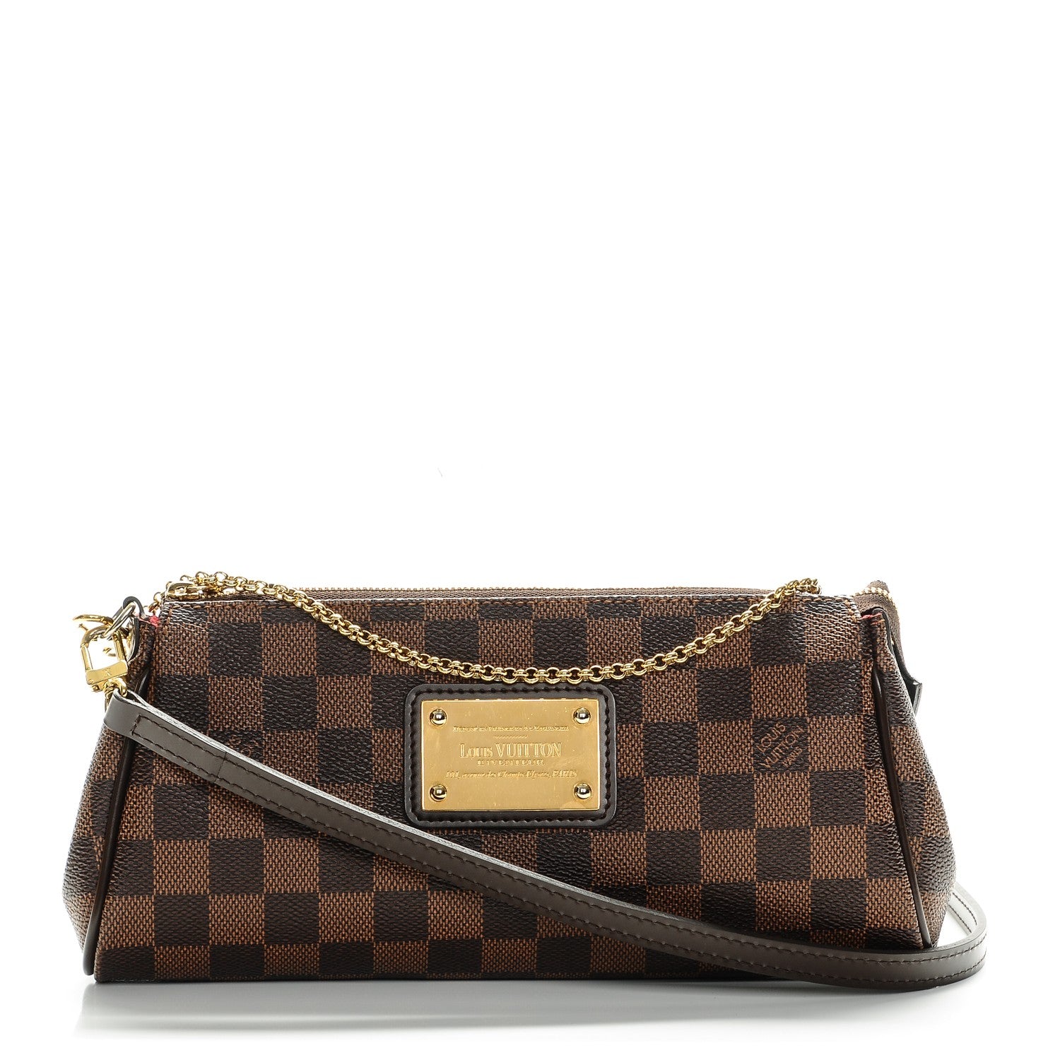Louis Vuitton Damier Ebene Eva Clutch 1 of 6