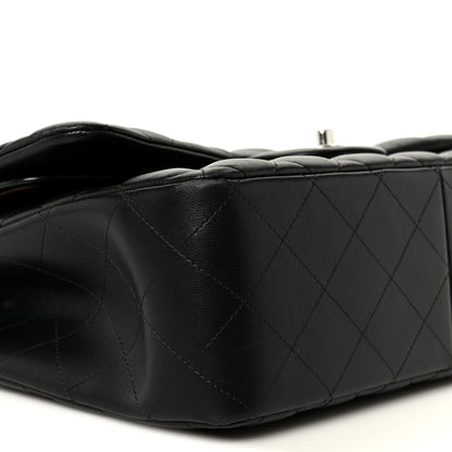 Chanel Lambskin Quilted Jumbo Double Flap Black 10 of 12