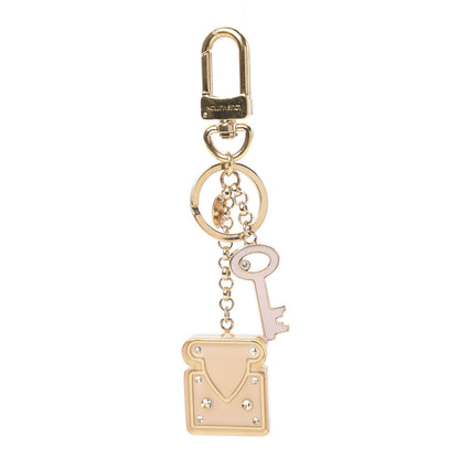 Louis Vuitton Acetate Lock Bag Charm Key Holder Gold 1 of 5
