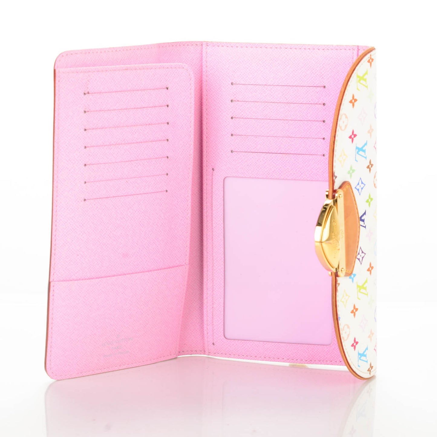 Monogram Multicolor Eugenie Wallet White Litchi