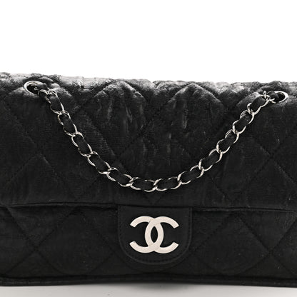 Chanel Coated Canvas Quilted Le Marais Flap Black 8 of 10